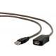 Alargador de USB 2.0 Activo de 5mt negro